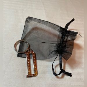 DIOR key chain ring, authentic silver charm